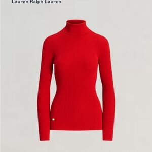 Ralph Lauren Red Turtleneck Sweater